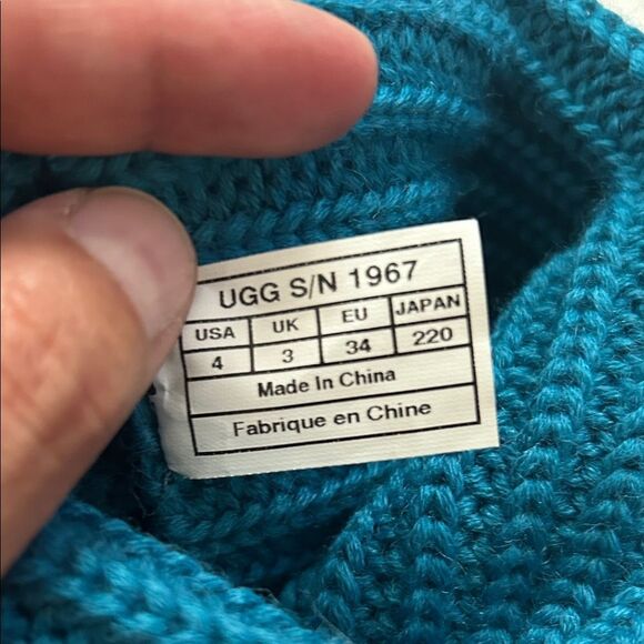 UGG 1967 CARDY BLUE SWEATER KNIT size 4 - Picture 5 of 5